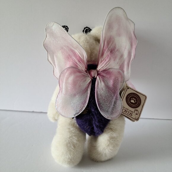 BOYDS BEAR FLORA B FLUTTERFLY PURPLE / WINGS/ ATENNA FROM 1988-2000 - Picture 7 of 15